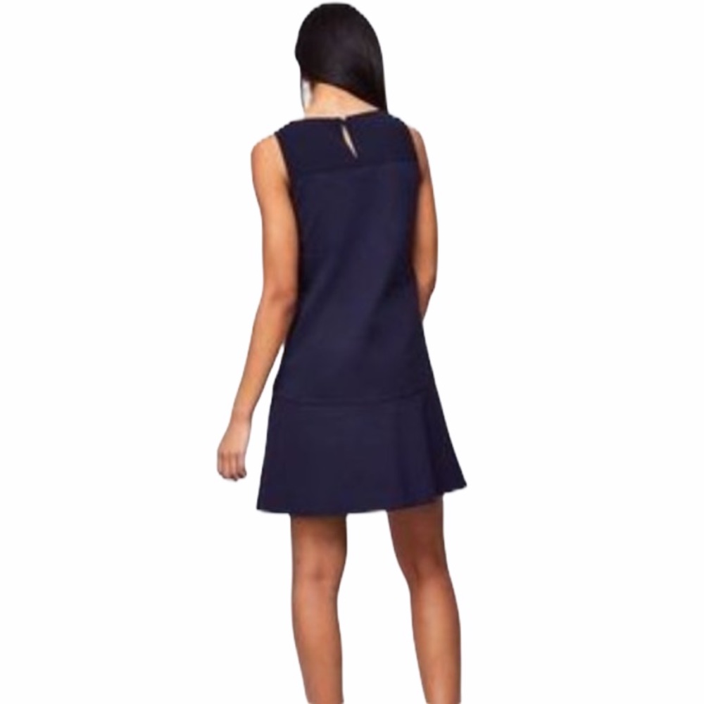 NEW The LOFT | Floral Lace Navy Flippy Dress - Picture 3 of 7